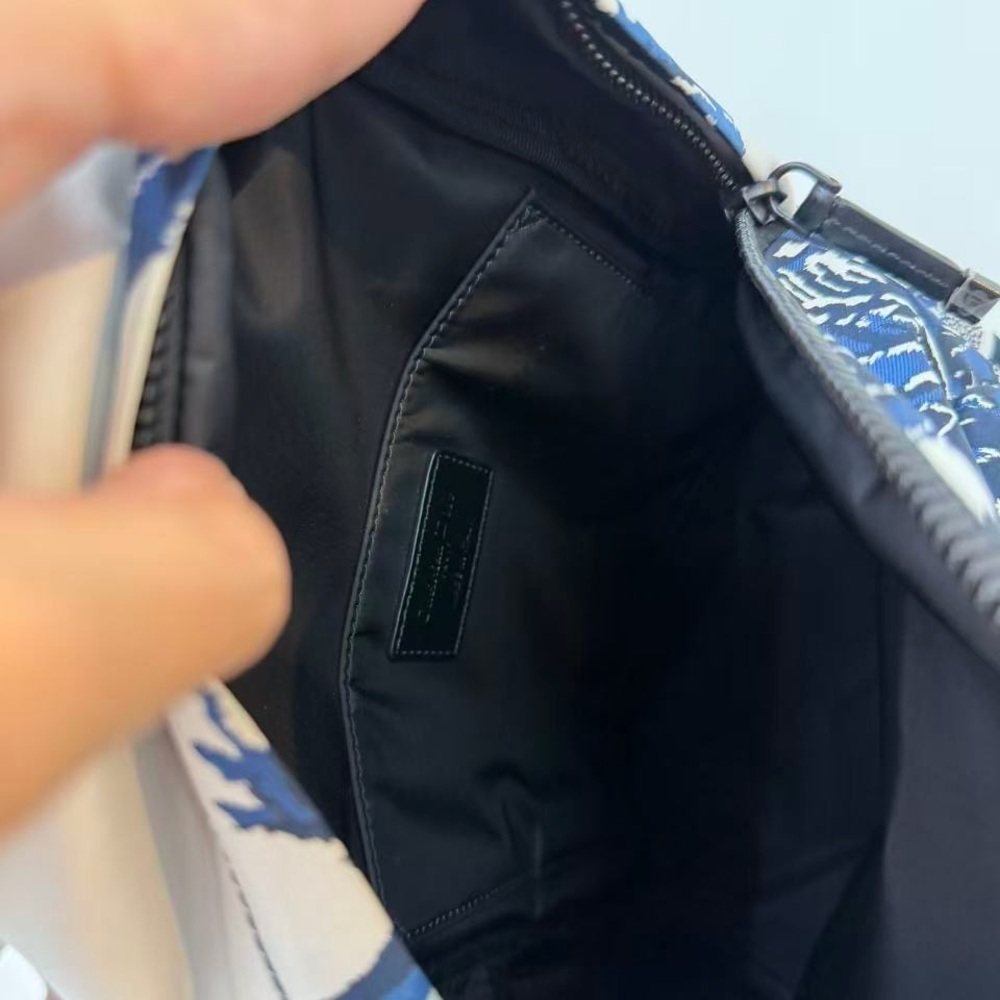 Dior Black Leather Interior Label Patch - image 5